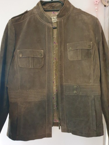 Damen lederjacke schlamm - damen, lederjacke,