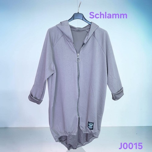 Butterstoff long jacke mit - long-jacke,