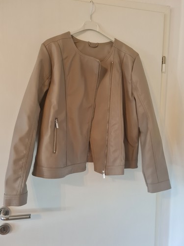 Damen lederimitat biker - lederimitat, jacke
