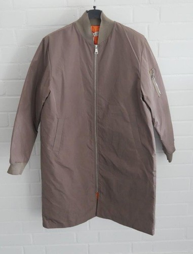 Damen bomber mantel lang uni - bomber,