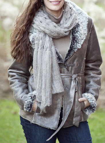 Top secret jacke fellimitat - top,